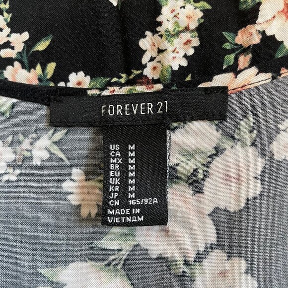 Black Floral High Neck Mini Dress - Picture 5 of 5